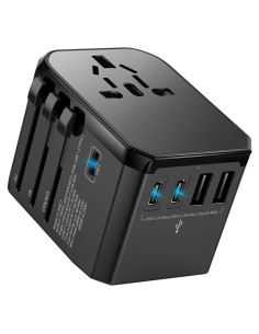 Adaptador de Viaje Universal Hichor con 3 USB-C y 2 USB-A