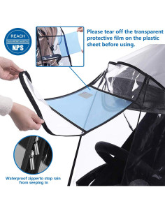 Cubierta de Lluvia Universal para Cochecito ZY012-L Impermeable 2