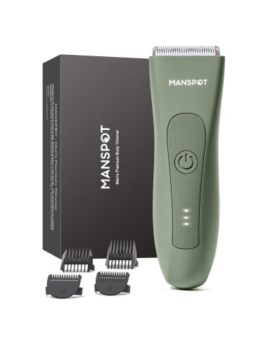 Recortadora Eléctrica MANSPOT para Vello Público Verde