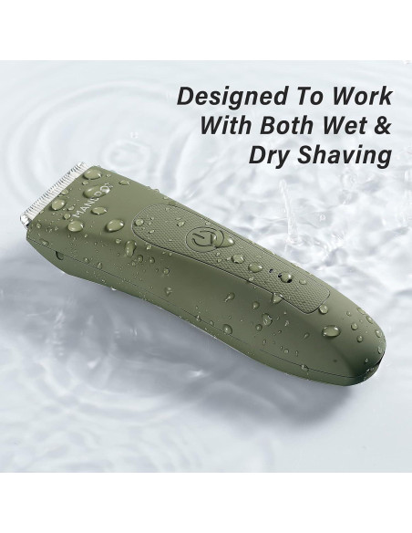 Recortadora Eléctrica MANSPOT para Vello Público Verde