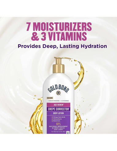 Loción Corporal Gold Bond Crepe Corrector 396 ml Hidratante