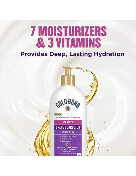 Loción Corporal Gold Bond Crepe Corrector 396 ml Hidratante
