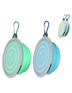 Tazón Plegable SLSON con Tapa para Perros y Gatos - Pequeño