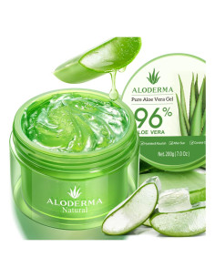 Gel de Aloe Vera Orgánico Aloderma 96% Puro 200g