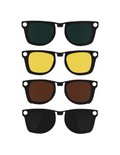 Clip Polarizado HiBloks para Ray-Ban Meta Wayfarer M 4Pcs