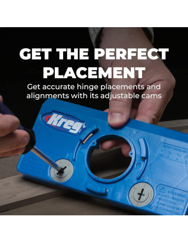 Plantilla de Bisagra Oculta Kreg KHI-HINGE 35mm - Guía de Perforación