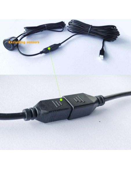Cable de Extensión para Sensores Parktronic 2 Pcs 4.48m 2 Pines