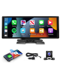 Estéreo de Coche Podofo 10.26" Inalámbrico con Cámara 1080P