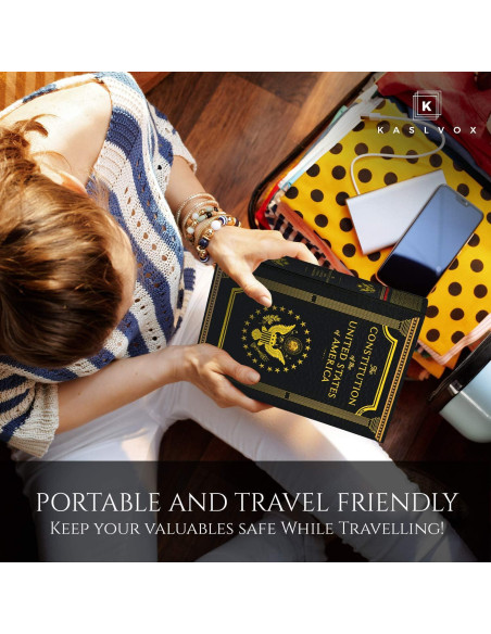 Caja de Libro Falsa KASLVOX Grande con Cerradura