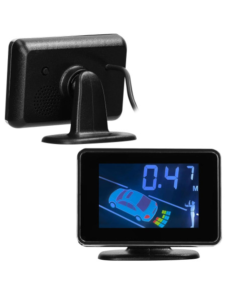 Sistema Radar Estacionamiento Mulcort 8 Sensores LCD 300-2500mm