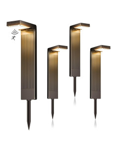 Luces de Camino Solares COXSENI 4Pack 400LM IP65 Jardín