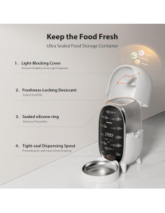 Dispensador Automático de Comida DUDUPET 3L con Temporizador 2