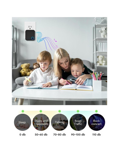 Timbre Inalámbrico FOVKSUC 1000ft 60 Melodías Negro