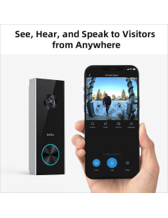 Cámara Timbre Inalámbrico AOSU 2K con Batería 180 Días 2