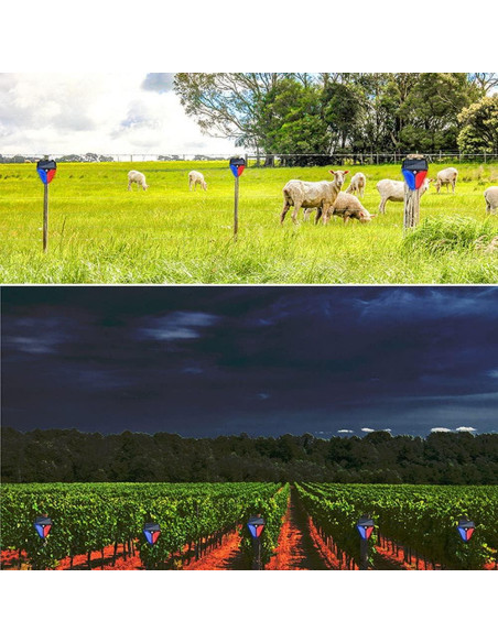 Luces de Advertencia Estroboscópicas Solares Aolyty 90dB 2Pack