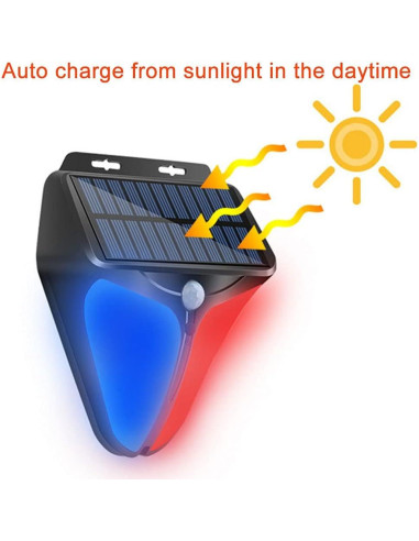 Luces de Advertencia Estroboscópicas Solares Aolyty 90dB 2Pack