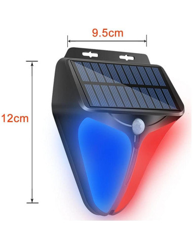 Luces de Advertencia Estroboscópicas Solares Aolyty 90dB 2Pack