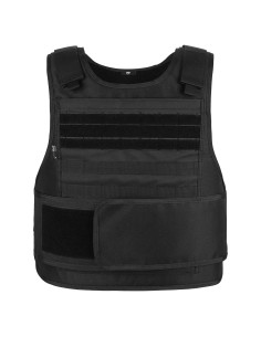 Chaleco Táctico MGFLASHFORCE Negro Ajustable S-XXL