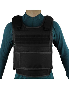 Chaleco Táctico MGFLASHFORCE Negro Ajustable S-XXL 2