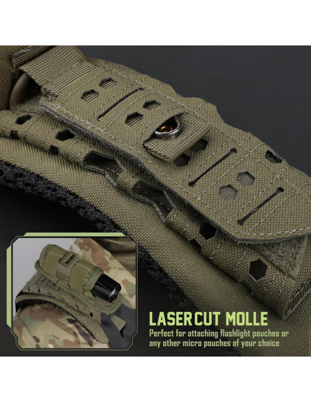 Almohadilla de Correa para Hombro WYNEX Verde Militar 2 Piezas