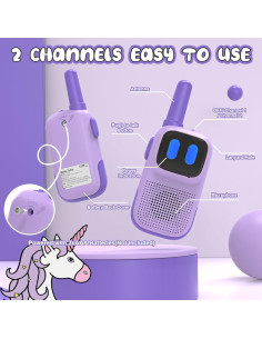 Walkie Talkies Holiky para Niños 2 Paquetes 1000FT 2