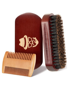 Cepillo de Barba Sosoon de Madera de Nogal Natural