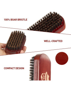 Cepillo de Barba Sosoon de Madera de Nogal Natural 2