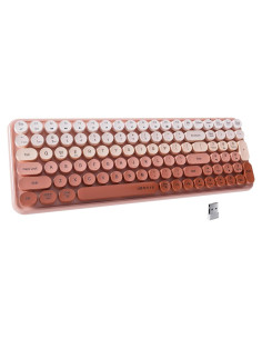 Teclado Bluetooth UBOTIE Retro 100 Teclas Degradado Durazno