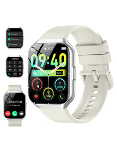 Reloj Inteligente CASCHO P98 1.96" HD Fitness IP68 Beige