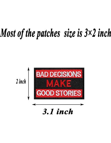 Paquete de 20 Parches Tácticos Harsgs Bordados 5x7 cm