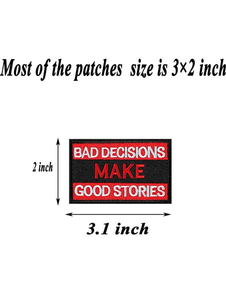 Paquete de 20 Parches Tácticos Harsgs Bordados 5x7 cm