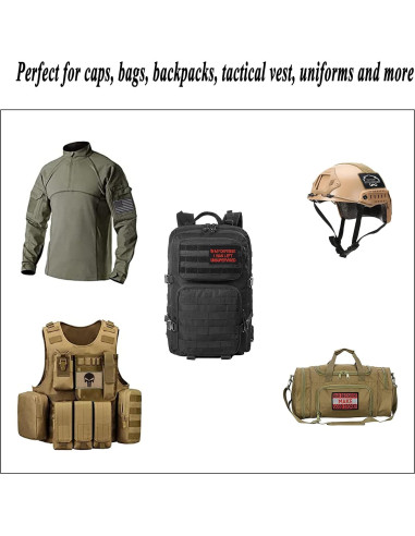 Paquete de 20 Parches Tácticos Harsgs Bordados 5x7 cm