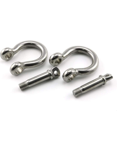 Grilletes de Anclaje Acero Inoxidable 304 M10 - 2 Piezas