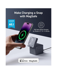 Cargador Inalámbrico 3-en-1 Anker MagSafe 15W para iPhone 2