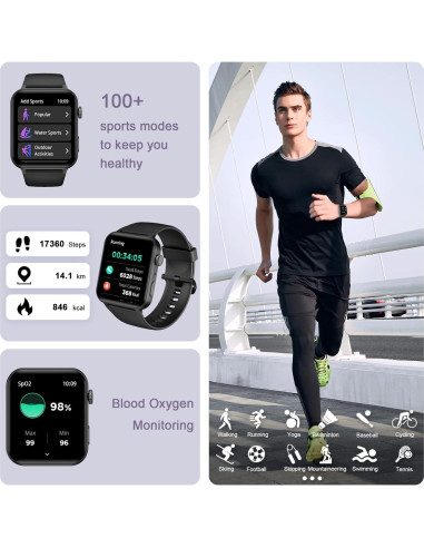 Reloj Inteligente IOWODO R30 Pro 1.85'' HD Llamadas Salud