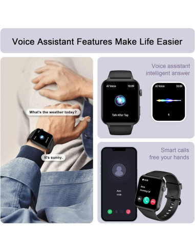 Reloj Inteligente IOWODO R30 Pro 1.85'' HD Llamadas Salud