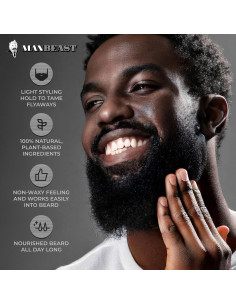 Bálsamo Hipoalergénico para Barba ManBeast 100% Natural 2
