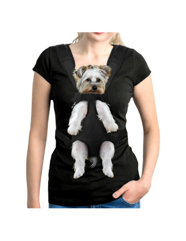 Mochila Transportadora YUDODO para Perros Pequeños Negra