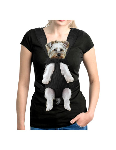 Mochila Transportadora YUDODO para Perros Pequeños Negra
