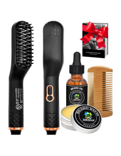 Kit Alisador de Barba XIKEZAN con Aceite y Bálsamo