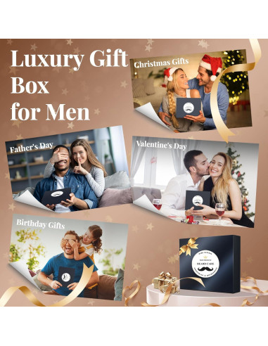 Kit de Crecimiento de Barba Novtwenty 7 Piezas Cuidado Completo