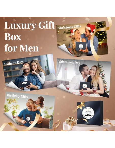 Kit de Crecimiento de Barba Novtwenty 7 Piezas Cuidado Completo