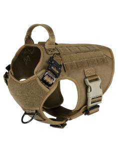 Arnés Táctico para Perros ICEFANG Mediano, Chaleco MOLLE