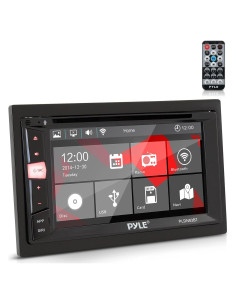 Reproductor Estéreo Doble Din Pyle 6.2" Bluetooth USB SD