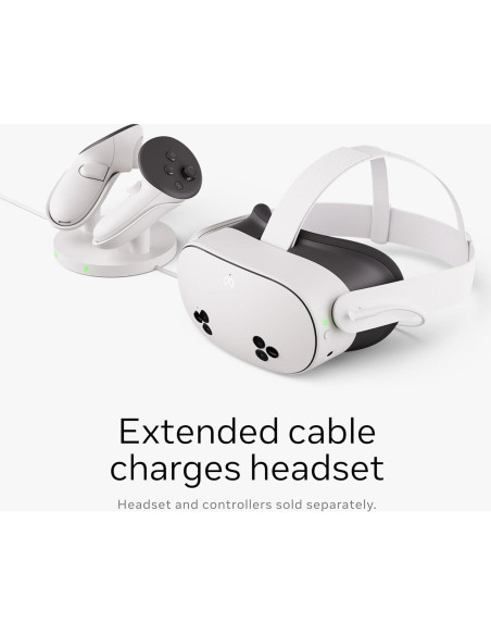 Base de Carga Meta Quest 3/3S - Carga Inalámbrica Controladores