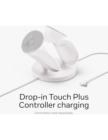 Base de Carga Meta Quest 3/3S - Carga Inalámbrica Controladores