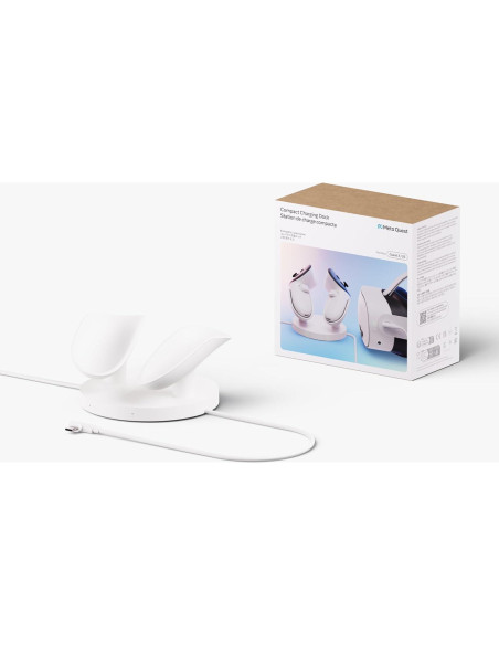 Base de Carga Meta Quest 3/3S - Carga Inalámbrica Controladores