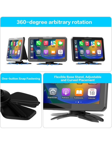 Pantalla Car Play G 7" IPS Táctil con Control por Voz