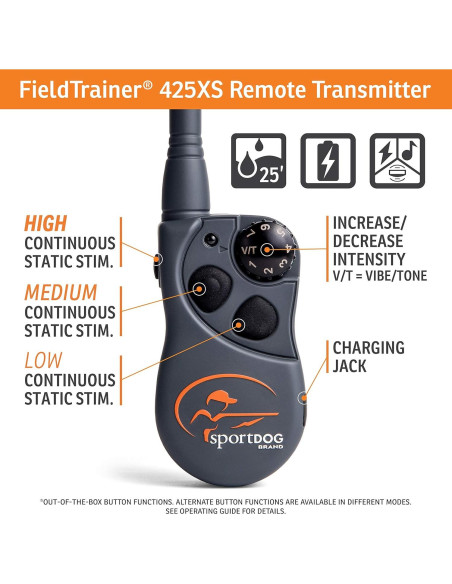 Collar de Entrenamiento SportDOG 425XS - E-Collar Recargable