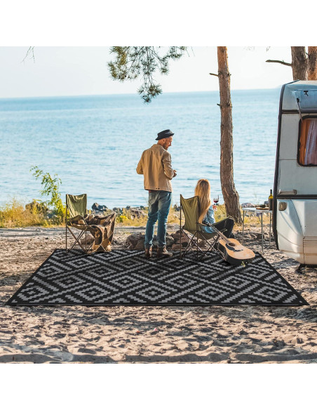 Alfombra Exterior GENIMO 5x8' Impermeable Reversible